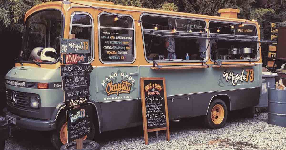Desain Food Truck Bus Vintage
