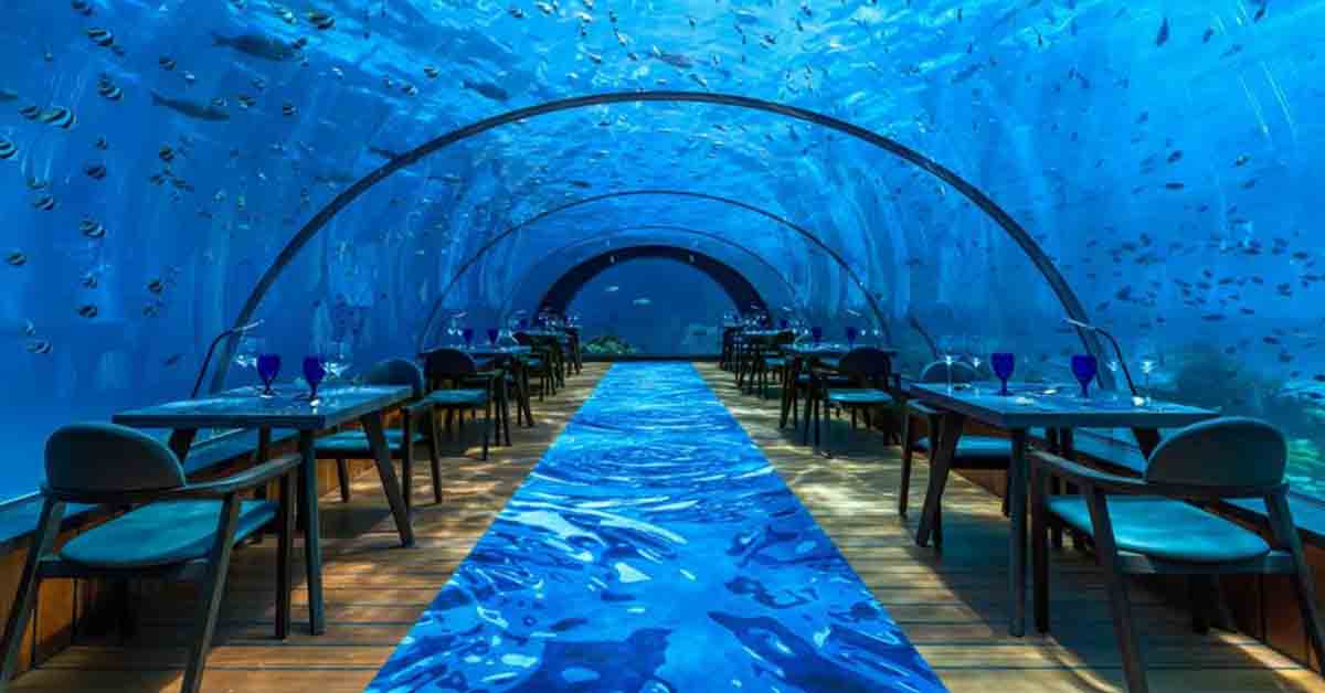 Restoran Terunik - Undersea Restaurant Maladewa