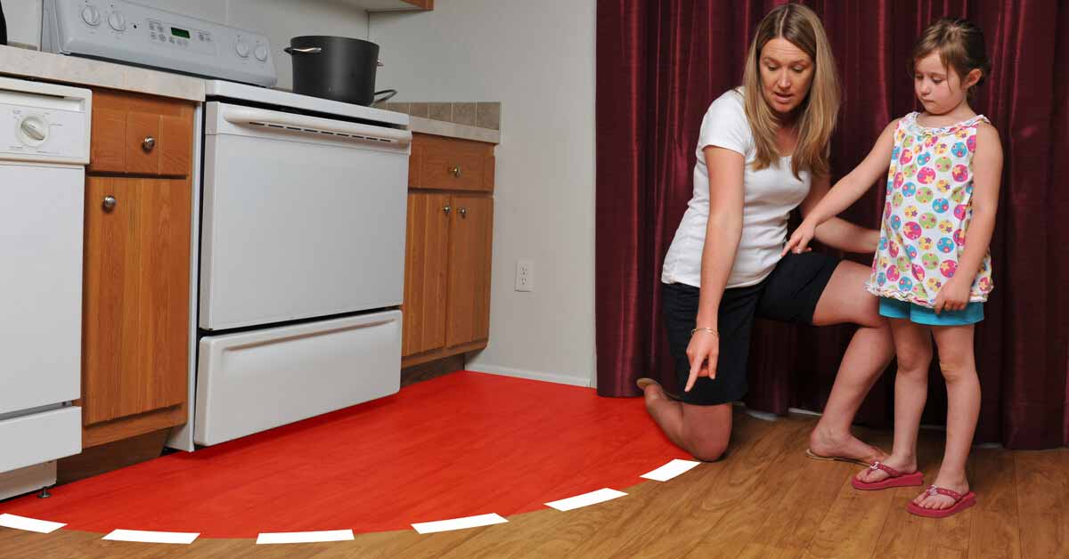 Tips Keamanan Dapur - Zona Merah Untuk Anak