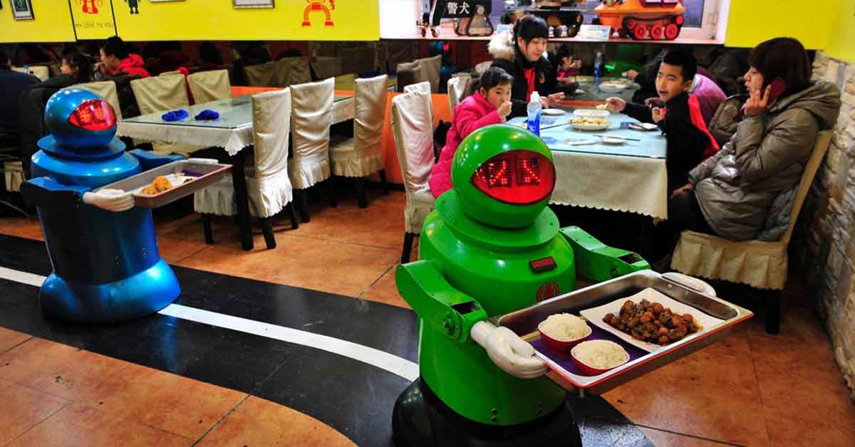 HaoHai Restoran Yang Mempekerjakan Robot Sebagai Pelayan