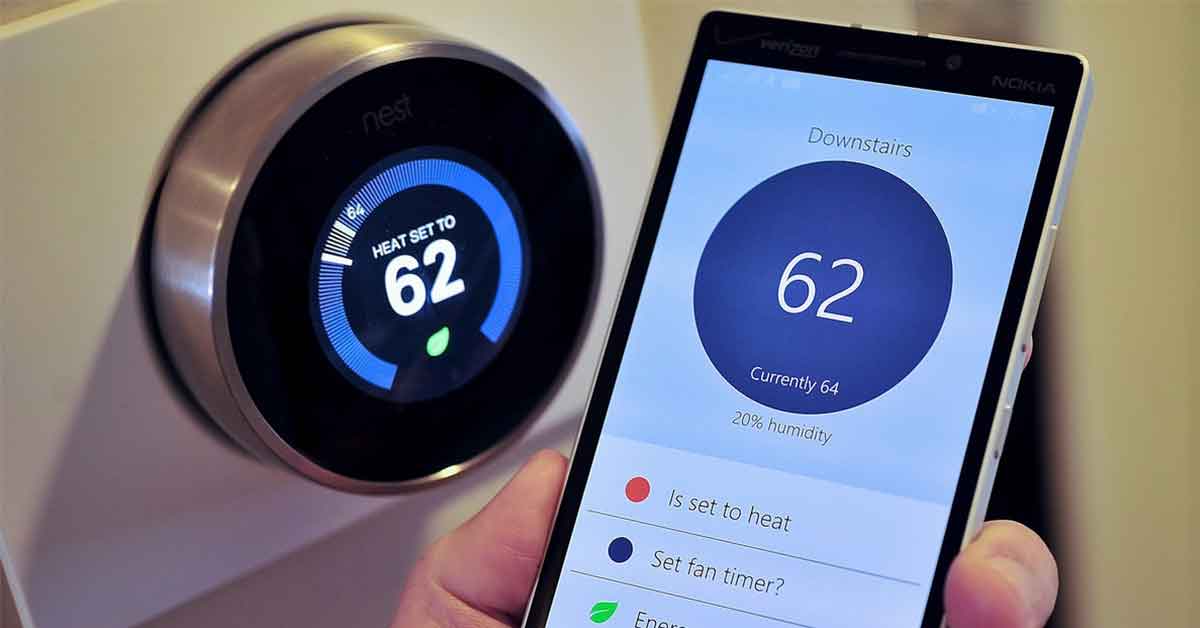 Thermostat Peralatan Rumah Tangga Yang Bisa Dikendalikan Dengan Smartphone