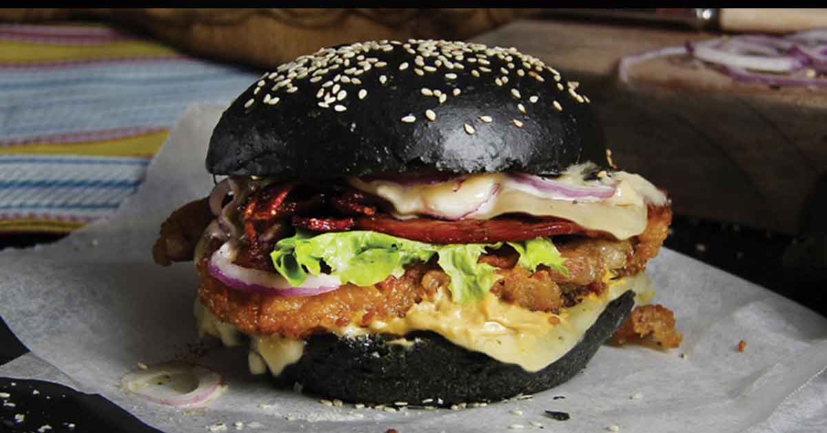 Burger Charcoal Kreasi Burger Unik