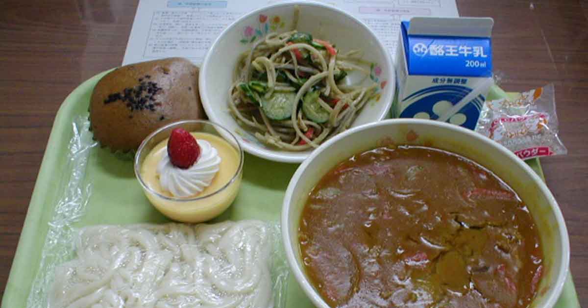 Soft Noodle Menu Makan Siang Di Sekolah Jepang