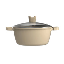 Load image into Gallery viewer, Casserole With Lid 24 CM Ceramic Cream Series