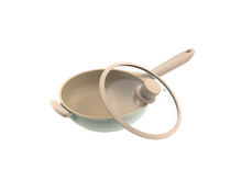 Load image into Gallery viewer, Saute Pan with Lid Ceramic Mint Green Series