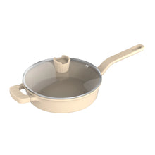 Load image into Gallery viewer, Saute Pan With Lid 24 CM Ceramic Cream Series