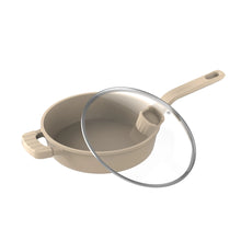 Load image into Gallery viewer, Saute Pan With Lid 24 CM Ceramic Cream Series