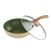 Load image into Gallery viewer, Wok With Lid 28 CM Ceramic Jade Series